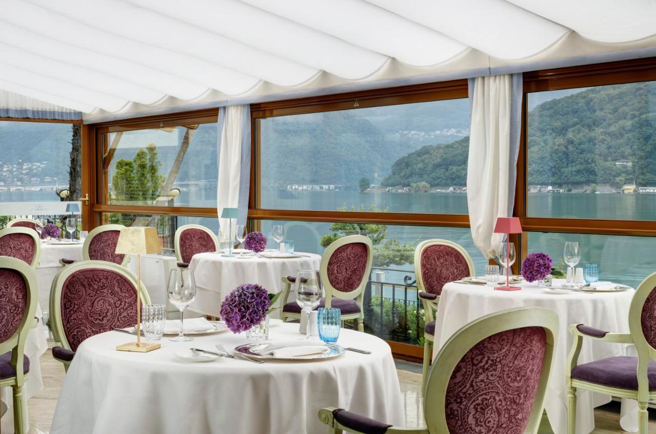 Swiss Diamond Hotel & Spa Morcote Exterior foto The restaurant