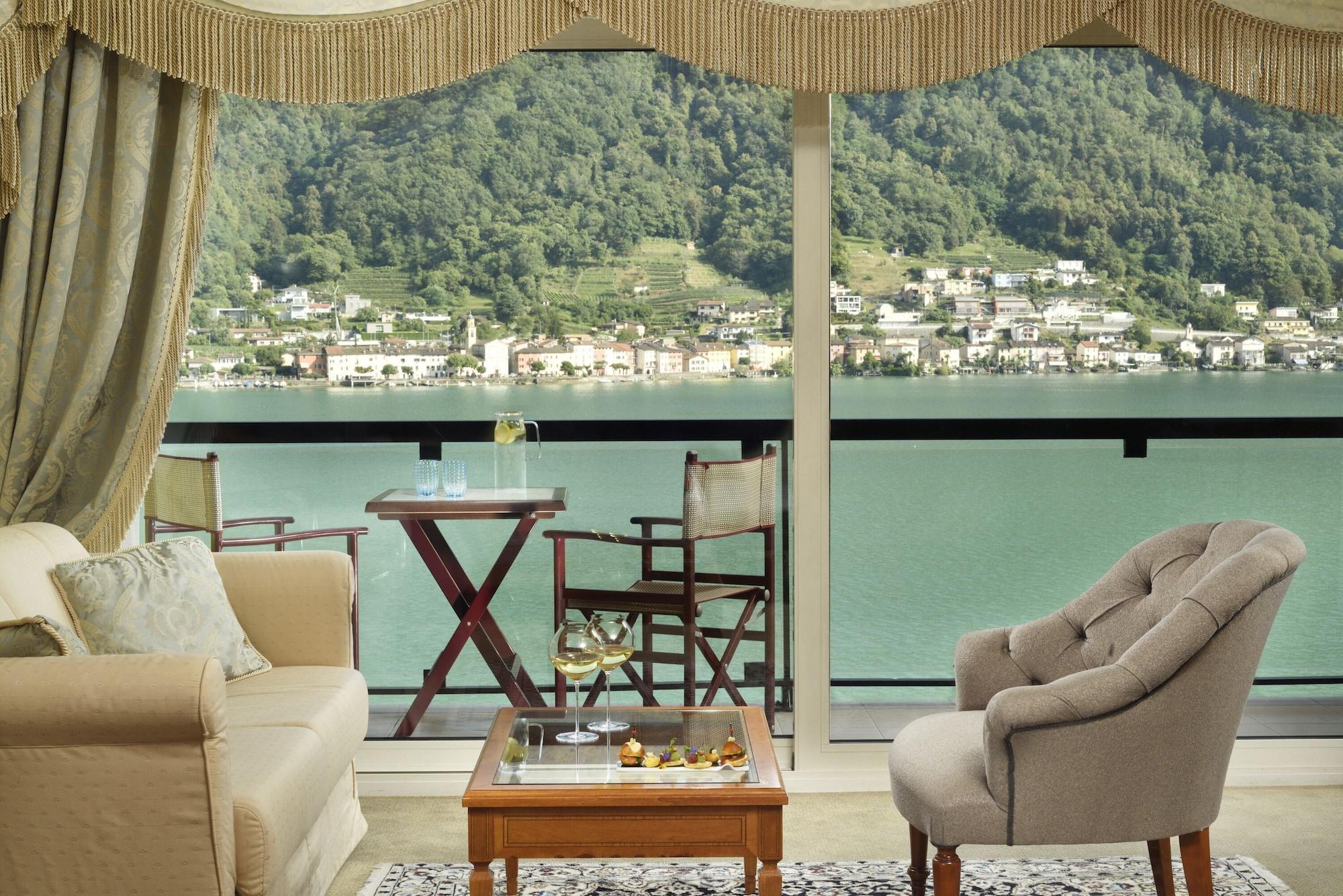 Swiss Diamond Hotel & Spa Morcote Exterior foto View from the hotel